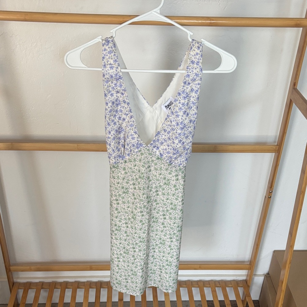 Princess Polly Floral Mini Dress - Purple and Green